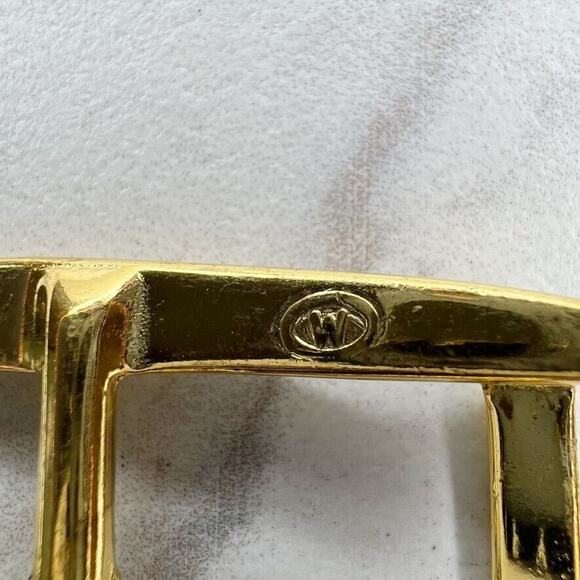 Vintage Gold Tone Simple Basic Belt Buckle for up to 1 Inch Belt - Picture 8 of 8